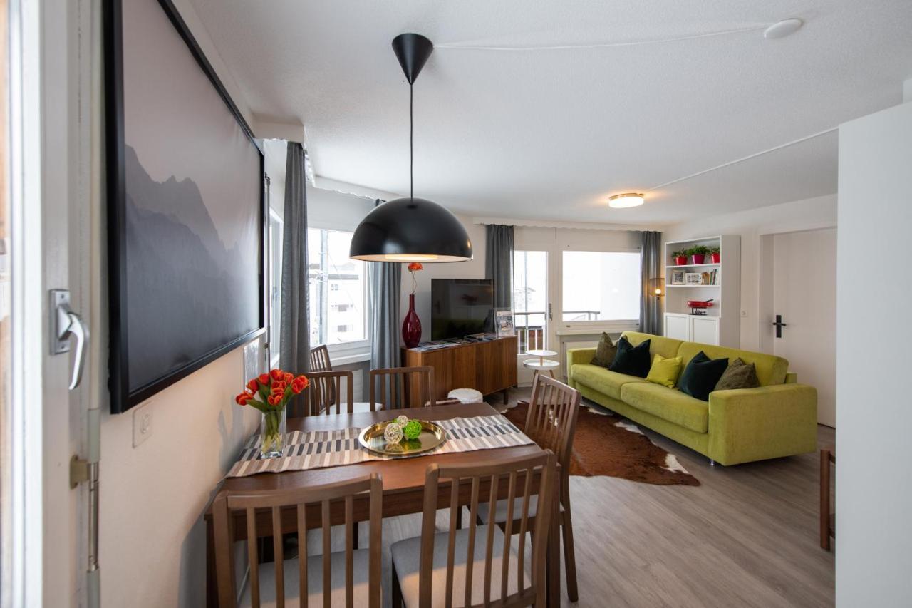 Agrimonia - Moebilierte Ferienwohnung Mit Balkon Davos Exterior photo